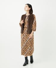PHBAE56390 GEORGES RECH(小さいサイズ)(メゾン ドゥ サンク)  [日本製]フェザーバルーンスリーブブラウス オレンジ