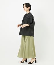 PHBGA31290 GEORGES RECH(小さいサイズ)(メゾン ドゥ サンク) 60ローンフレアスリーブレースブラウス ラベンダー