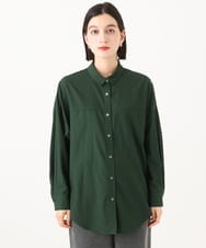 PHBJE24290 GEORGES RECH(小さいサイズ)(メゾン ドゥ サンク) フィブリルブロードシャツ グリーン
