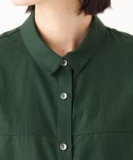 PHBJE24290 GEORGES RECH(小さいサイズ)(メゾン ドゥ サンク) フィブリルブロードシャツ グリーン