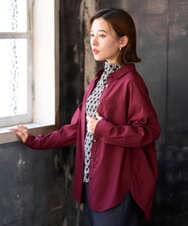 PHBJE24290 GEORGES RECH(小さいサイズ)(メゾン ドゥ サンク) フィブリルブロードシャツ グリーン