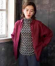 PHBJE24290 GEORGES RECH(小さいサイズ)(メゾン ドゥ サンク) フィブリルブロードシャツ グリーン