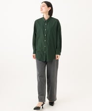 PHBJE24290 GEORGES RECH(小さいサイズ)(メゾン ドゥ サンク) フィブリルブロードシャツ グリーン