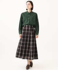 PHBJE24290 GEORGES RECH(小さいサイズ)(メゾン ドゥ サンク) フィブリルブロードシャツ グリーン