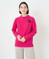 PHFAD25190 GEORGES RECH(小さいサイズ)(メゾン ドゥ サンク) ラムウールモックネックニット ライトブルー