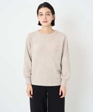 PHFCF51230 GEORGES RECH(小さいサイズ)(メゾン ドゥ サンク) メタリックシャギークルーネックニット ベージュ