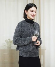 PHFCF51230 GEORGES RECH(小さいサイズ)(メゾン ドゥ サンク) メタリックシャギークルーネックニット ベージュ