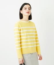 PHFEE04270 GEORGES RECH(小さいサイズ)(メゾン ドゥ サンク) ブークレーボーダーニット アイボリー