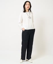 PHFGB32250 GEORGES RECH(小さいサイズ)(メゾン ドゥ サンク) ホールガーメントロール柄ニット グリーン