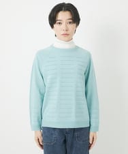 PHFGB32250 GEORGES RECH(小さいサイズ)(メゾン ドゥ サンク) ホールガーメントロール柄ニット グリーン