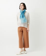 PHFGD02230 GEORGES RECH(小さいサイズ)(メゾン ドゥ サンク) コットンスラブヤーン5分袖ニット ベージュ