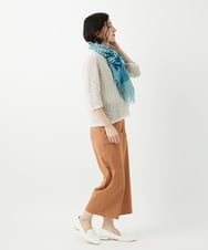 PHFGD02230 GEORGES RECH(小さいサイズ)(メゾン ドゥ サンク) コットンスラブヤーン5分袖ニット ベージュ