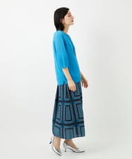 PHFGD15230 GEORGES RECH(小さいサイズ)(メゾン ドゥ サンク)  [日本製]ホールガーメントストレッチ5分袖ニット ホワイト