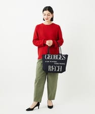 PHFJB47230 GEORGES RECH(小さいサイズ)(メゾン ドゥ サンク)  [日本製]ガーター編みニットプルオーバー マスタード系