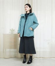 PHHAD30330 GEORGES RECH(小さいサイズ)(メゾン ドゥ サンク)  [セットアップ対応]ジャージーセミフレアスカート ダークグレー