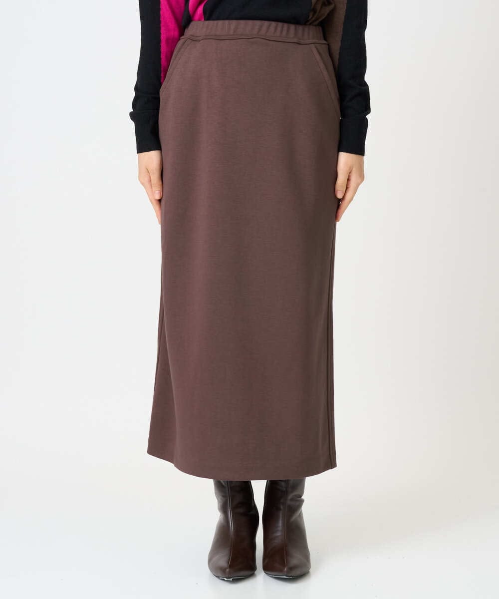 PHHAG11240 GEORGES RECH(小さいサイズ)(メゾン ドゥ サンク)  [セットアップ対応]ストレッチダンボールナロースカート ブラウン