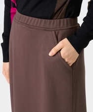 PHHAG11240 GEORGES RECH(小さいサイズ)(メゾン ドゥ サンク)  [セットアップ対応]ストレッチダンボールナロースカート ブラウン