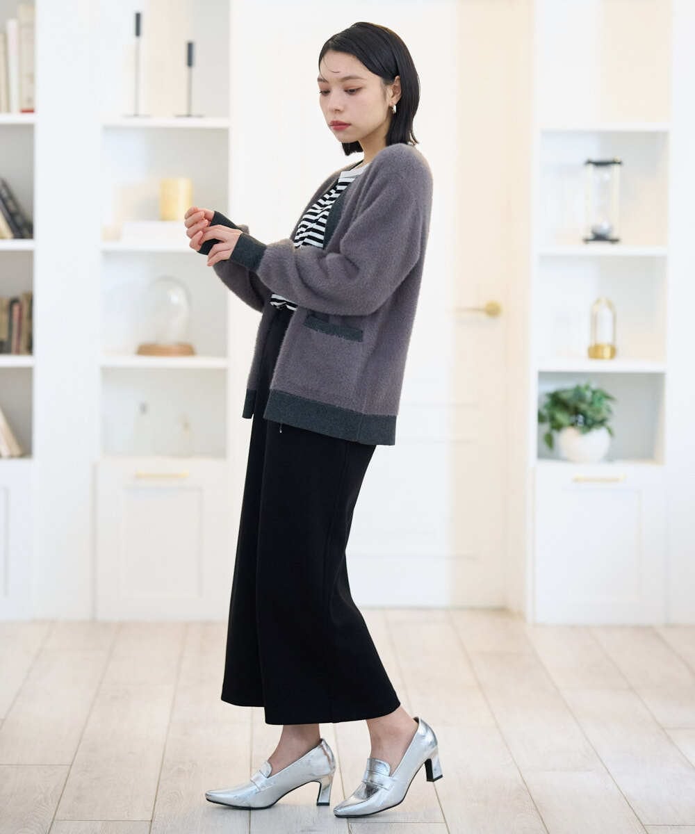 PHHAG11240 GEORGES RECH(小さいサイズ)(メゾン ドゥ サンク)  [セットアップ対応]ストレッチダンボールナロースカート ブラウン