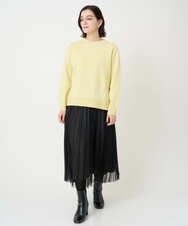 PHHCD65360 GEORGES RECH(小さいサイズ)(メゾン ドゥ サンク)  [日本製]アコーディオンシアープリーツスカート ライトグレー