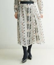 PHHCS05330 GEORGES RECH(小さいサイズ)(メゾン ドゥ サンク) 【セットアップ対応】千鳥格子柄スカート ベージュ系