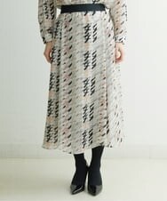 PHHCS05330 GEORGES RECH(小さいサイズ)(メゾン ドゥ サンク) 【セットアップ対応】千鳥格子柄スカート ベージュ系