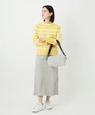 PHHEE01290 GEORGES RECH(小さいサイズ)(メゾン ドゥ サンク)  [セットアップ対応]ジャージーデニムセミタイトスカート ブルー