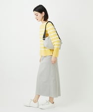 PHHEE01290 GEORGES RECH(小さいサイズ)(メゾン ドゥ サンク)  [セットアップ対応]ジャージーデニムセミタイトスカート ブルー
