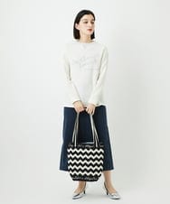 PHHEE01290 GEORGES RECH(小さいサイズ)(メゾン ドゥ サンク)  [セットアップ対応]ジャージーデニムセミタイトスカート ブルー