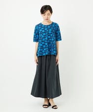 PHHHB05290 GEORGES RECH(小さいサイズ)(メゾン ドゥ サンク) [撥水加工]タフタギャザーフレアスカート ダークグレー