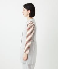 PHJGE40330 GEORGES RECH(小さいサイズ)(メゾン ドゥ サンク)  [セットアップ対応]4WAYタフタロングジレ ライトグレー