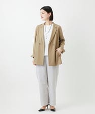 PHJGE47390 GEORGES RECH(小さいサイズ)(メゾン ドゥ サンク) ダブルブレストテーラードジャケット ベージュ