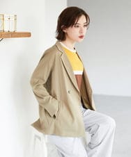PHJGE47390 GEORGES RECH(小さいサイズ)(メゾン ドゥ サンク) ダブルブレストテーラードジャケット ベージュ