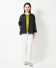 PHJHD44330 GEORGES RECH(小さいサイズ)(メゾン ドゥ サンク) メッシュコンビシアーブルゾン ベージュ