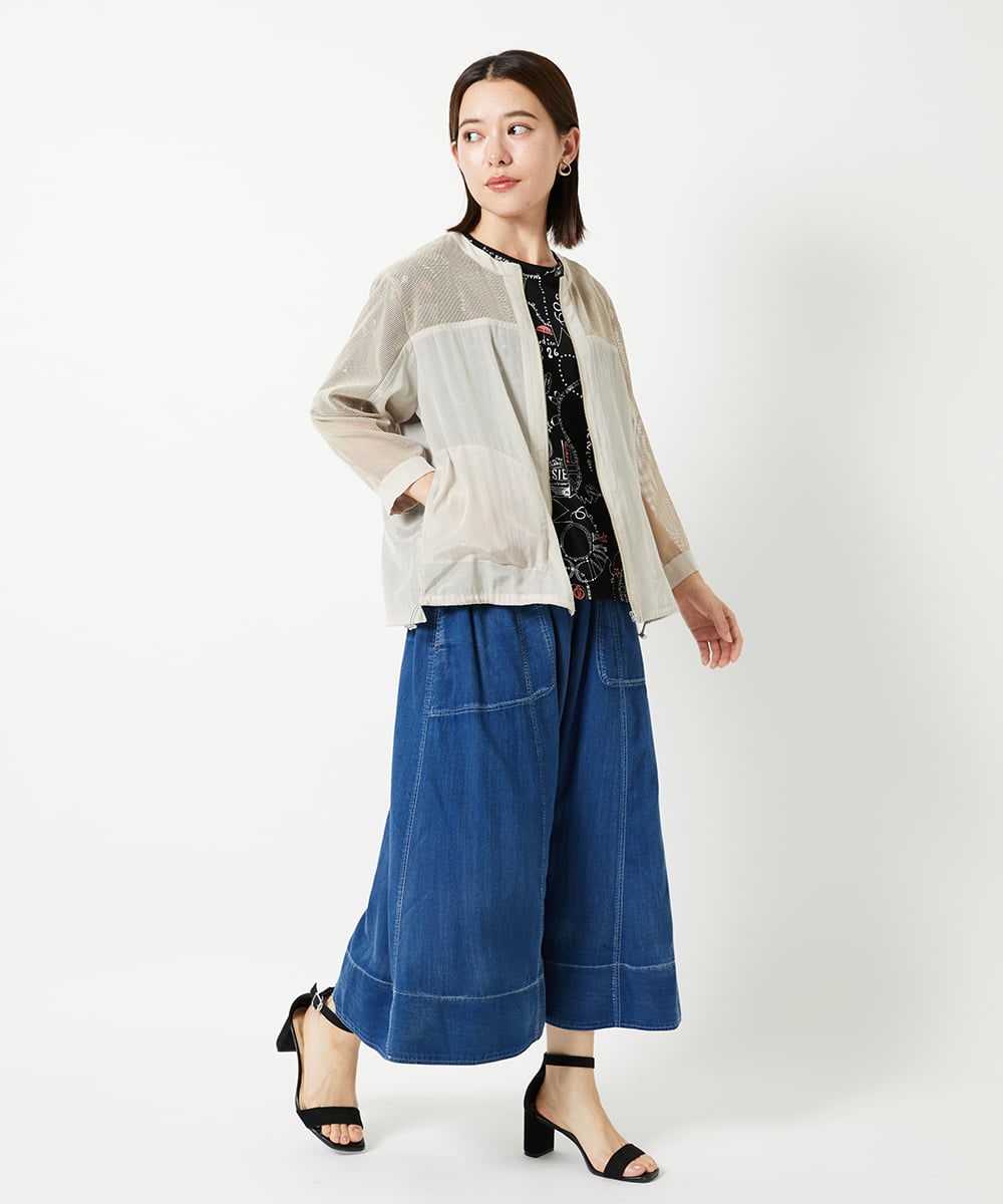PHJHD44330 GEORGES RECH(小さいサイズ)(メゾン ドゥ サンク) メッシュコンビシアーブルゾン ベージュ
