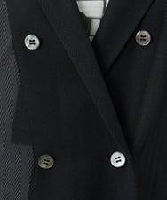 PHJHE60330 GEORGES RECH(小さいサイズ)(メゾン ドゥ サンク) ダブルブレストシアージレ ブラック