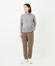 PHKAF80190 GEORGES RECH(小さいサイズ)(メゾン ドゥ サンク)  [日本製]シアーボトルネックロゴカットソー アイボリー