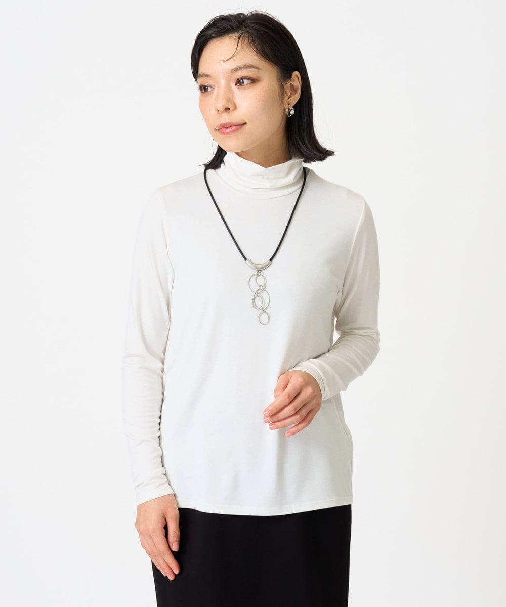 PHKAG26180 GEORGES RECH(小さいサイズ)(メゾン ドゥ サンク) ベアテンハイネックカットソー パープル