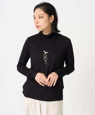 PHKAG26180 GEORGES RECH(小さいサイズ)(メゾン ドゥ サンク) ベアテンハイネックカットソー ブラック