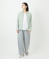 PHKEE46110 GEORGES RECH(小さいサイズ)(メゾン ドゥ サンク) ロゴ刺繍フレンチスリーブカットソー ホワイト