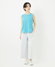 PHKGA38130 GEORGES RECH(小さいサイズ)(メゾン ドゥ サンク) チュールシルケットタンクトップ ブルーグリーン