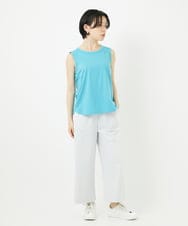 PHKGA38130 GEORGES RECH(小さいサイズ)(メゾン ドゥ サンク) チュールシルケットタンクトップ ブルーグリーン