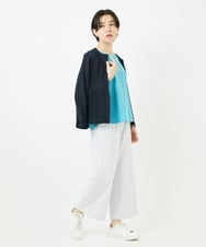 PHKGA38130 GEORGES RECH(小さいサイズ)(メゾン ドゥ サンク) チュールシルケットタンクトップ ブルーグリーン