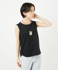 PHKGA38130 GEORGES RECH(小さいサイズ)(メゾン ドゥ サンク) チュールシルケットタンクトップ ブルーグリーン