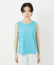 PHKGA38130 GEORGES RECH(小さいサイズ)(メゾン ドゥ サンク) チュールシルケットタンクトップ ブルーグリーン