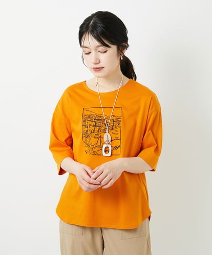 PHKGD24150 GEORGES RECH(小さいサイズ) [接触冷感]ドライコットン刺繍カットソー