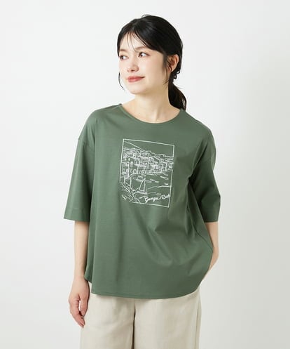 PHKGD24150 GEORGES RECH(小さいサイズ) [接触冷感]ドライコットン刺繍カットソー