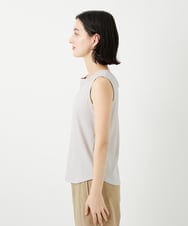 PHKGD27130 GEORGES RECH(小さいサイズ)(メゾン ドゥ サンク)  [日本製]2WAYリブタンクトップ ライトグレー