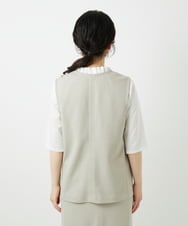 PHKGD34210 GEORGES RECH(小さいサイズ)(メゾン ドゥ サンク)  [セットアップ対応]VネックAラインベスト ベージュ