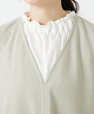 PHKGD34210 GEORGES RECH(小さいサイズ)(メゾン ドゥ サンク)  [セットアップ対応]VネックAラインベスト ベージュ
