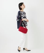 PHKGE42360 GEORGES RECH(小さいサイズ)(メゾン ドゥ サンク) トリコロールドルマンスリーブカットソー レッド系